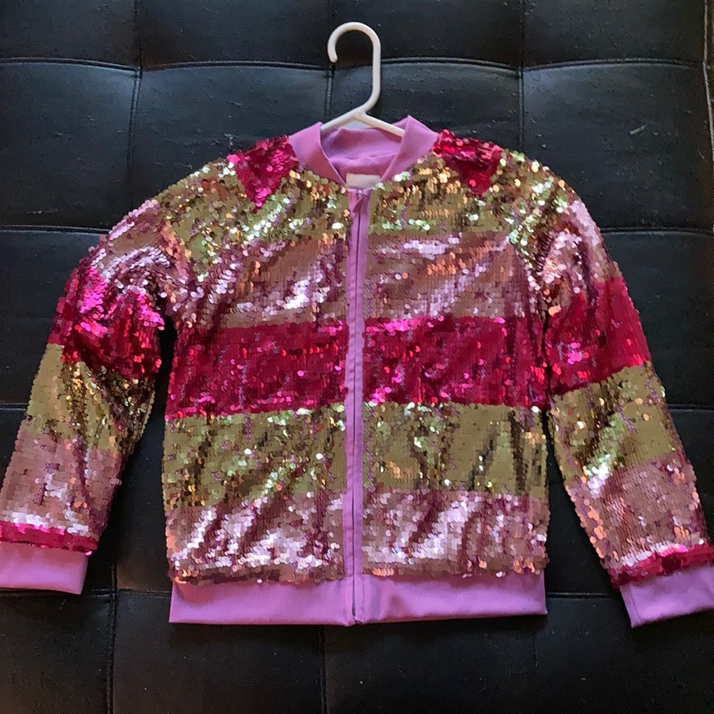 Cat & Jack Sequin Bomber Jacket